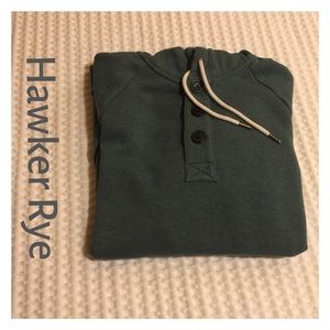 Hawker Rye.  Size Small Sage Green Hoodie.
